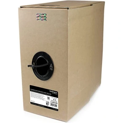 Afbeelding van StarTech.com WIR6CMRBK 304.9m Cat6 Zwart netwerkkabel