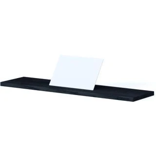 Afbeelding van Looox wooden bath shelf 88 cm eiken black mat wit wbshelfbl88mw