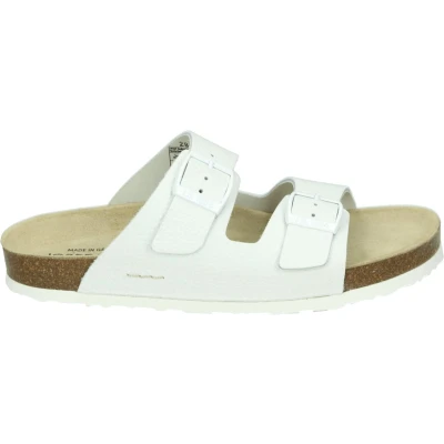 Afbeelding van Josef Seibel HERMINE 01 Dames slippers Kleur: Wit/beige Maat: 39