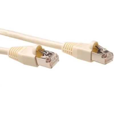 Afbeelding van ACT IB7002 Patchkabel SF/UTP CAT5E Snagless RJ45 connectoren Ivoor 2 meter