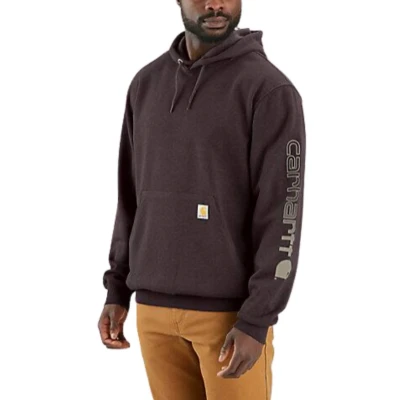 Afbeelding van Carhartt Sweater K288 capuchon &amp; mouwlogo bruin/grijs M
