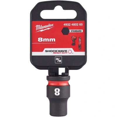 Afbeelding van Milwaukee Accessoires SHOCKWAVE Slagdop 3/8&quot; 8mm 1 stuk 4932480265