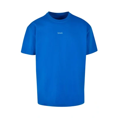 Afbeelding van Merchcode LOVE Heavy Oversized Tshirt print, Heren, Maat: 5XL, Cobalt blue