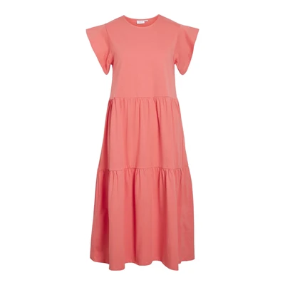 Afbeelding van VILA Visummer MIDI Jurk, Dames, Maat: Large, Dubarry