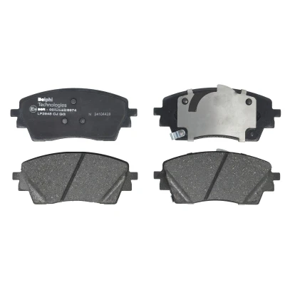 Afbeelding van DELPHI LP3948 Remblokkenset Met akoestische slijtagewaarschuwing anti kreukplaat Zonder toebehoren HYUNDAI: Kona (SX2) 1.0 T GDi, 1.6 GDi
