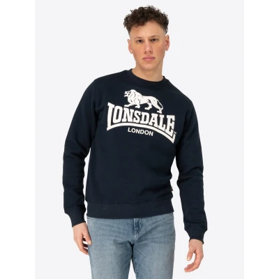 Afbeelding van Lonsdale Rundhals Sweater, Heren, Maat: Large, Dark navy ecru