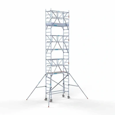 Afbeelding van Rolsteiger 0.75x1.90x8.20m houten platformen incl. dubbele voorloopleuningen