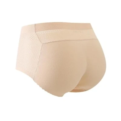 Afbeelding van Hanaoops Vrouwen Butt Lifter Gewatteerde Broek Shapewear Buikcontrole Knickers Naadloze Hip Enhancer Lift Pads Ondergoed Body Shaper, Huidkleur, M
