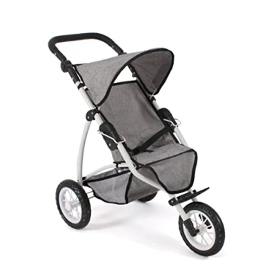 Afbeelding van Bayer Chic Poppenbuggy jogging Leon (lichtgrijs)