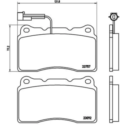 Afbeelding van Brembo Remblokset P 23 115