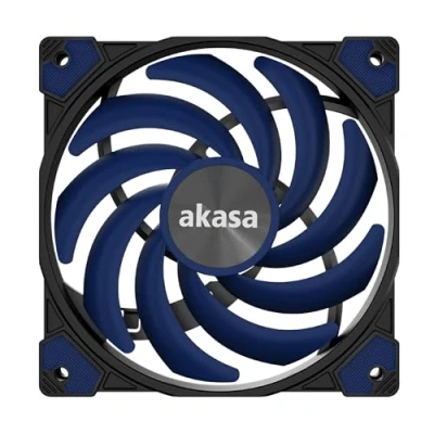 Afbeelding van Akasa Alucia XS12 Computer behuizing Koelplaat/radiatoren Zwart, Blauw 1 stuk(s)