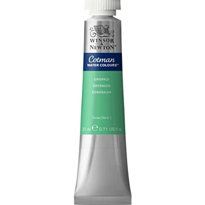 Afbeelding van Winsor &amp; Newton 0308235 Cotman aquarelverf, uitstekende transparantie, kleursterkte, tintsterkte en goede schildereigenschappen 21ml Tube, Emerald