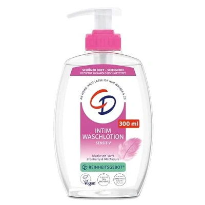 Afbeelding van CD Wohlfühl Intiem Wash Lotion, 300 ml, lotion voor milde reiniging van de intieme zone, met cranberry extract en melkzuur, zeepvrije lichaamsverzorging, subtiele geur, veganistisch