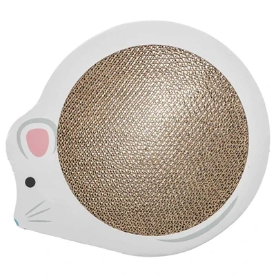 Afbeelding van Trixie Junior krabmat muis met catnip wit