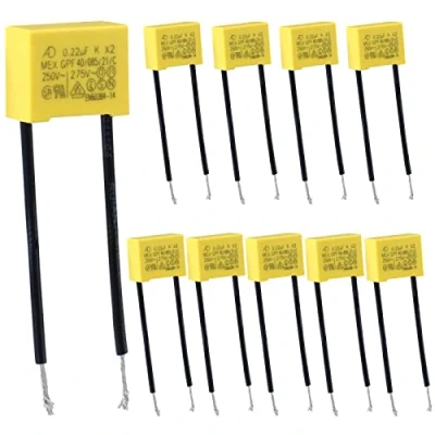 Afbeelding van Vegena Condensator van polypropyleen, 0,22 uf, 275 V, 2 x condensator, anti storing, led, veiligheid voor knipperlichten, led lampen, niet uitgeschakeld