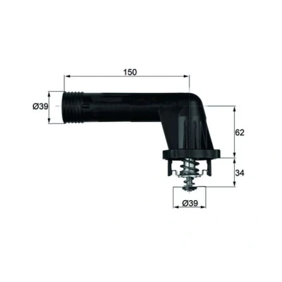Afbeelding van Thermostaat, koelvloeistof MAHLE TI 20 95