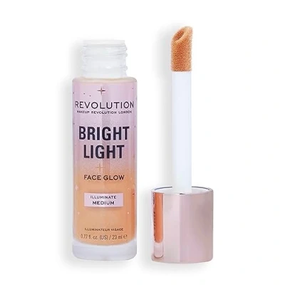Afbeelding van Makeup Revolution Bright Light FACE GLOW Highlighter, Maat: 23 ml, Illuminate medium