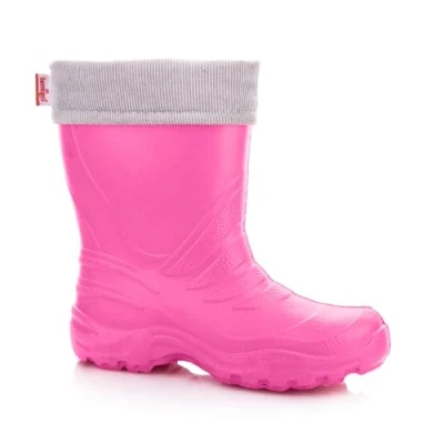 Afbeelding van LEMIGO Unisex Kids EVA Rubberlaarzen Lichtgewicht Warme Regenlaarzen Jongens Meisjes TERMIX 861 22 37 EU (Roze, systeem voor schoenmaten, Kleuter, Numeriek (van/tot), Normaal, 28, 29)