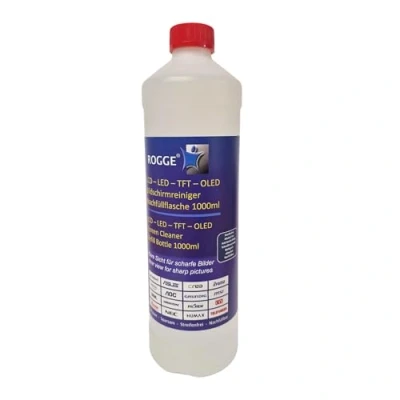 Afbeelding van ROGGE beeldschermreiniger navulfles 1 liter voor DUO Clean Originalal. De professionele reiniger voor: LCD/TFT/LED plasma displays, tablets, smartphone, all in one en alle gladde gevoelige oppervlakken. Het origineel &quot;Made Germany&quot;