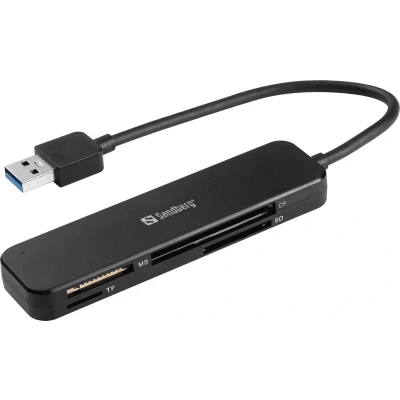 Afbeelding van Sandberg 134 32 geheugenkaartlezer USB 3.2 Gen 1 (3.1 1) Zwart