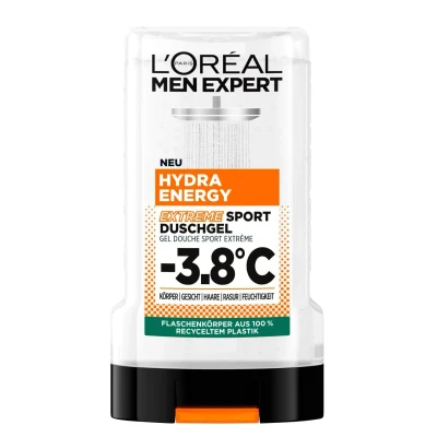 Afbeelding van L&#039;Oréal Men Expert Hydra Energy Extreme Sport Douchegel voor Mannen, het reinigen van lichaam, haar en gezicht, 6 x 250 ml
