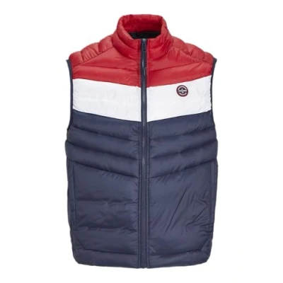 Afbeelding van JACK &amp; JONES Jjesprint bodywarmer voor heren met kraag, Navy Blazer/Detail: wit/True Red Blocking, S