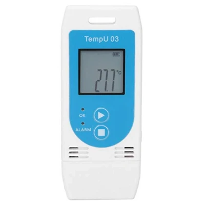 Afbeelding van temperatuur en vochtigheidslogger, LCD USB vochtigheidsdatalogger PDF GSP datalogger recorder voor vochtigheidsregistratie