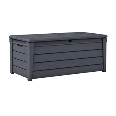 Afbeelding van Keter Brightwood Opbergbox 455L 145x69,7x60,3 cm Grafiet