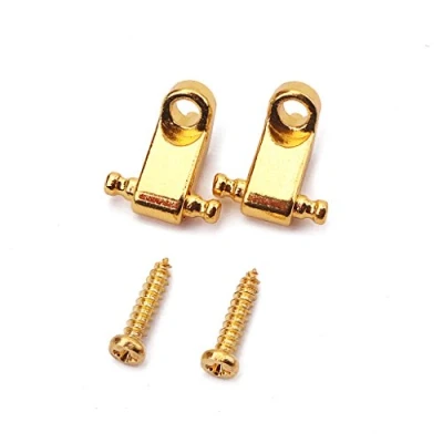 Afbeelding van Alnicov Roller String Bomen/String Retainers Met Schroeven Voor Elektrische Gitaar Pack Van 2, Goud