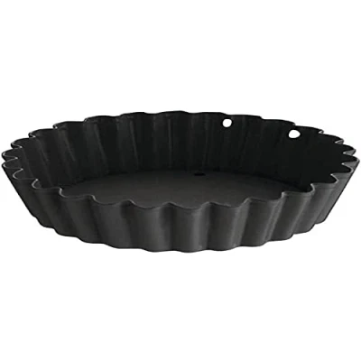 Afbeelding van Vogue mini anti kleef quichevormen met losse bodem 10cm (3 stuks)
