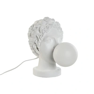 Afbeelding van Bureaulamp Home ESPRIT Wit Hars Plastic 220 V 20 x 36 31 cm