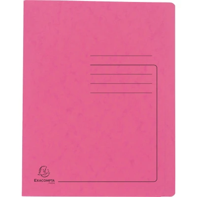 Afbeelding van Exacompta Pressboard Flat Bar Files, A4 Roze, Pack 25