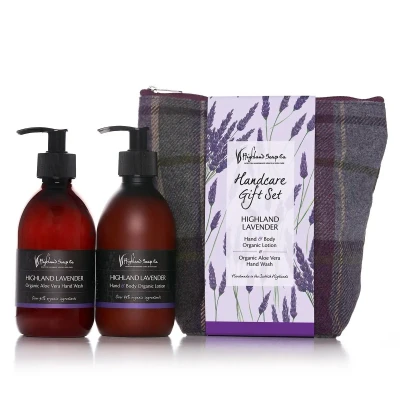 Afbeelding van Highland Lavender Rust &amp; Balans Cadeauset Handverzorging Handzeep, Lotion Tas