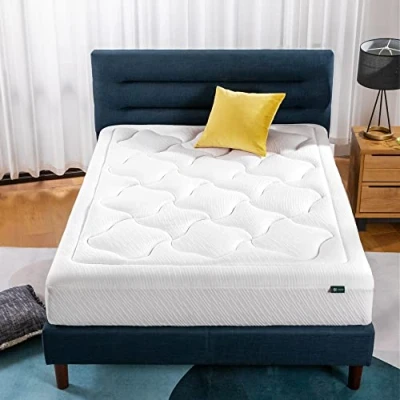 Afbeelding van ZINUS Cloud Memory Foam matras, 100 x 200 cm, hoogte 25 H3 H4 middelhard, matras in één doos, Oeko Tex