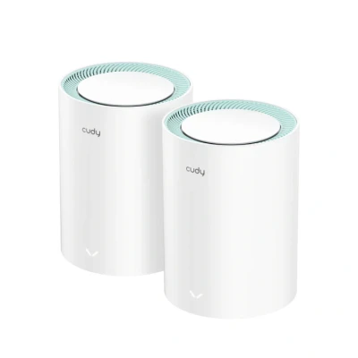 Afbeelding van Cudy M1300 2 PACK mesh wifi systeem Dual band (2.4 GHz / 5 GHz) Wi Fi (802.11ac) Wit 1 Intern