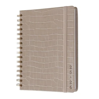 Afbeelding van Kokonote A5 Academic Diary 2025 2026 Week To View Caiman Gray Planner With Stickers, Student Essentials For University, Back School Supplies