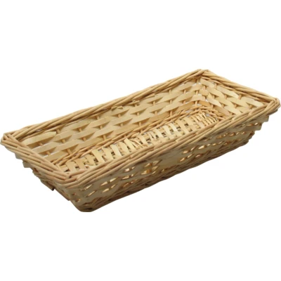 Afbeelding van Broodmand/stokbrood mandje rotan/riet 17 x 37 7 cm broodmand