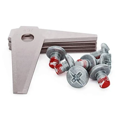 Afbeelding van MOWHOUSE 9 x premium reservemessen voor Bosch Indego robotmaaier messen set (roestvrij staal)