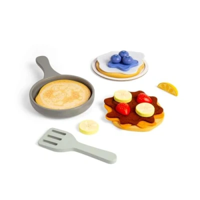 Afbeelding van Bigjigs houten pannenkoeken speelset, 16dlg.