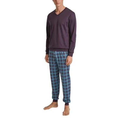 Afbeelding van Calida Pyjama, Heren, Maat: Small, Plum