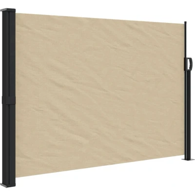 Afbeelding van Windscherm uittrekbaar 140x500 cm beige