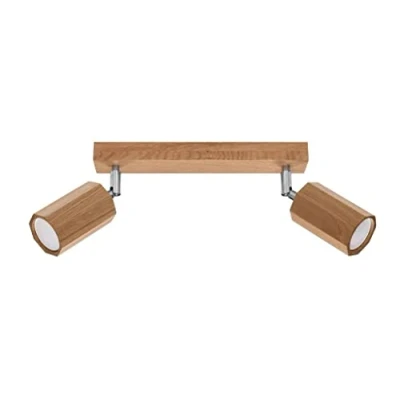 Afbeelding van Sollux Lighting Plafondspot ZEKE 2 eiken