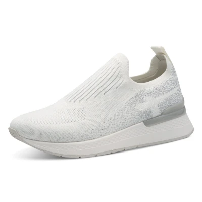 Afbeelding van Tamaris Instappers, Dames, Maat: 36, White silver Textiel