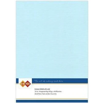 Afbeelding van A5 Babyblauw Linnenkarton 10 stuks
