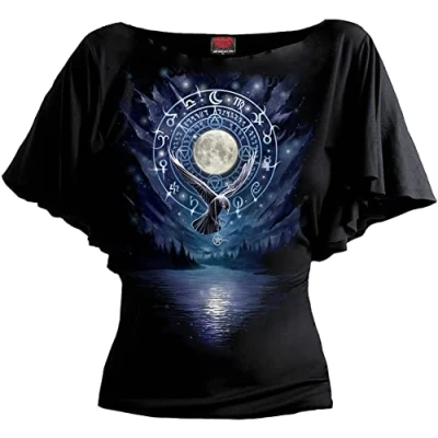 Afbeelding van Spiral Top XXL WITCHCRAFT Zwart