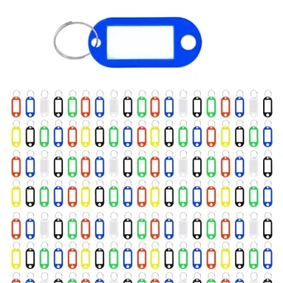 Afbeelding van Westcott Sleutelhanger, 200 stuks, verpakking van robuuste hangers om te beschrijven met verwisselbare etiketten, metalen ring E 10656 00