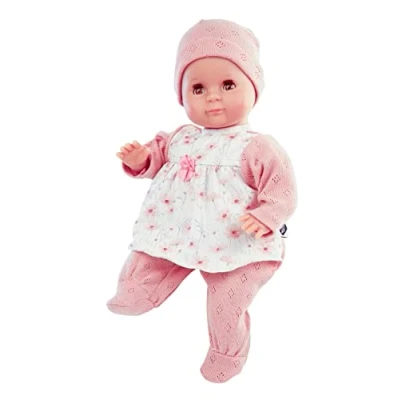 Afbeelding van Schildkröt pop Schlummerle Gr. 32 cm (keer haar, bruine slaapogen, baby incl. jurk)