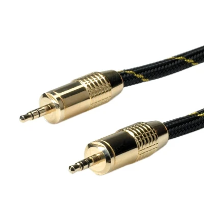 Afbeelding van ROLINE GOLD 3,5 mm audio kabel M/M, Retail Blister, 10 m