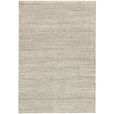 Afbeelding van HAMID Tapijt van 100% natuurlijke jutevezel, zacht en zeer sterk tapijt, handgeweven, woonkamertapijt, eetkamer, slaapkamer, hal, wit (170 x 120 cm)