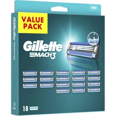 Afbeelding van Gillette Navulmesjes Mach3 18 stuks